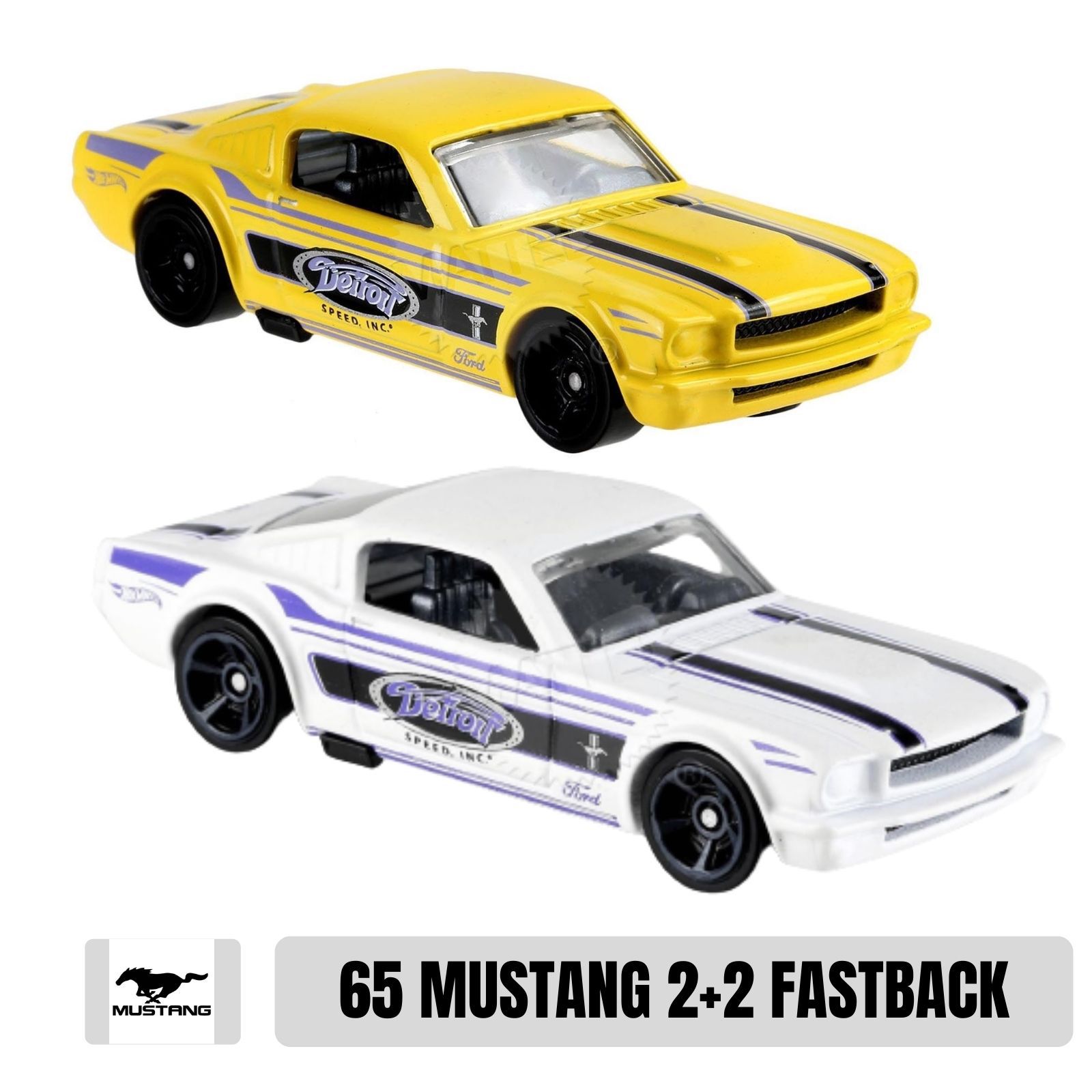 Carrinho Hot Wheels 65 Mustang Fastback Amarelo 2020 em Promoção na  Americanas