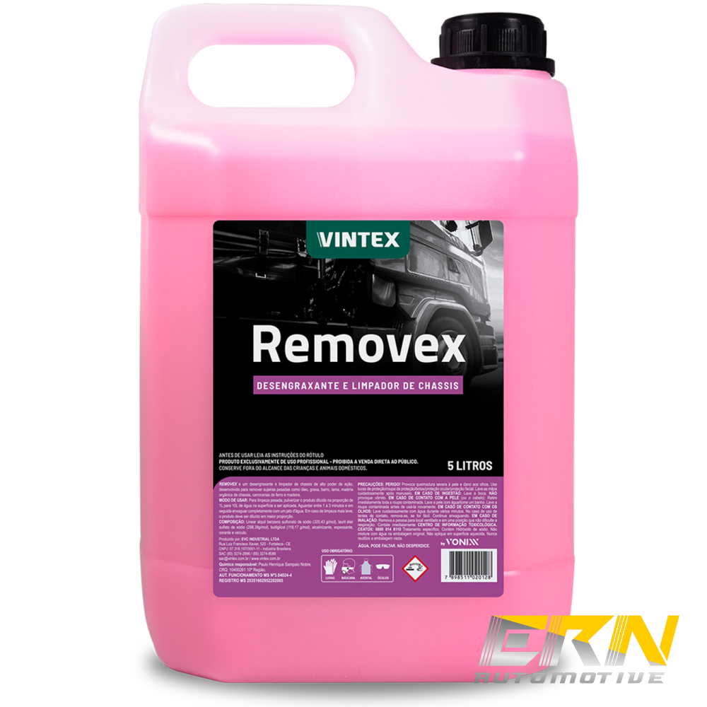 Removex 5L Desengraxante Alcalino Concentrado 1:10 - VINTEX - ERN  Automotive - Produtos para cuidar do seu automóvel!