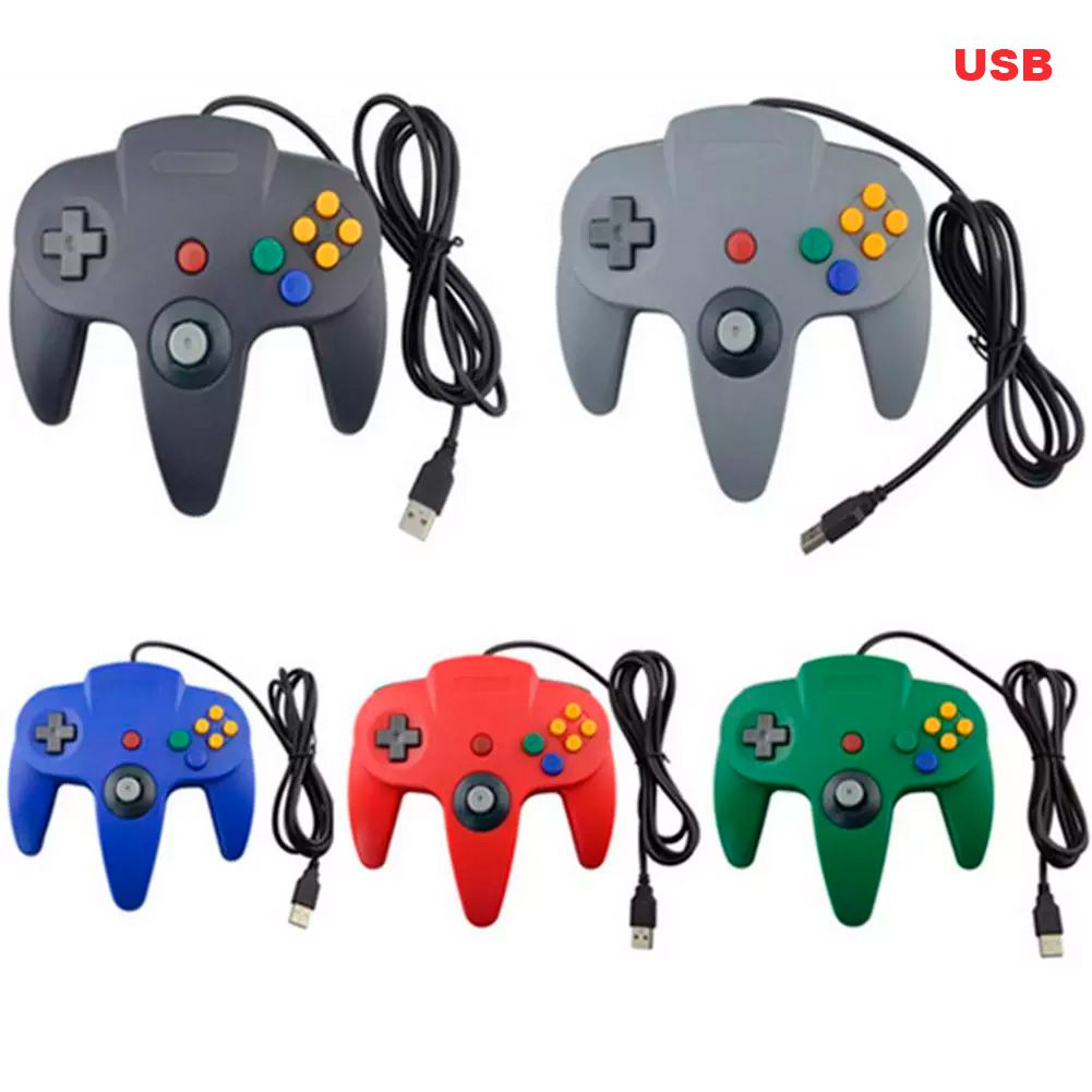 Controle de Nintendo 64 - USB - PC - EMULADOR - CORES COR:Verde Translúcido  - RHALSTORE - Jogos, Eletrônicos e Informática