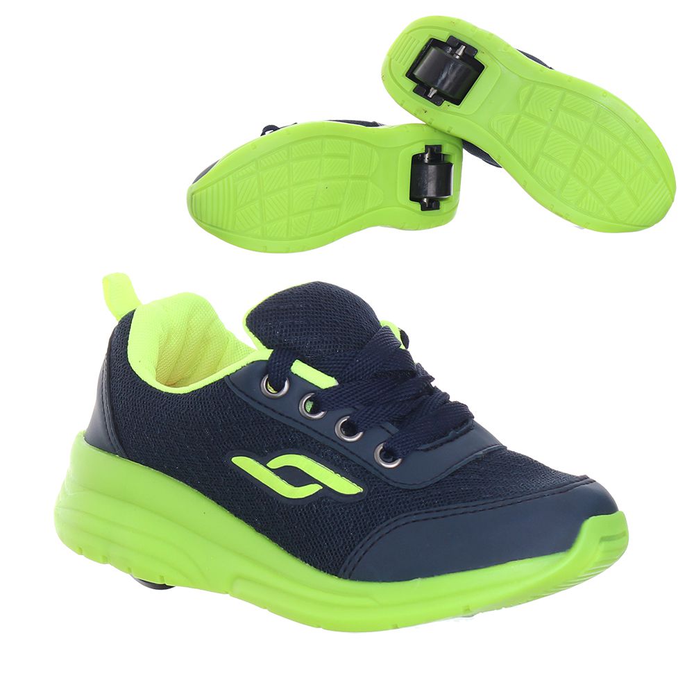 Tenis rodinha removivel led infantil masculino marinho verde - Loja de ...