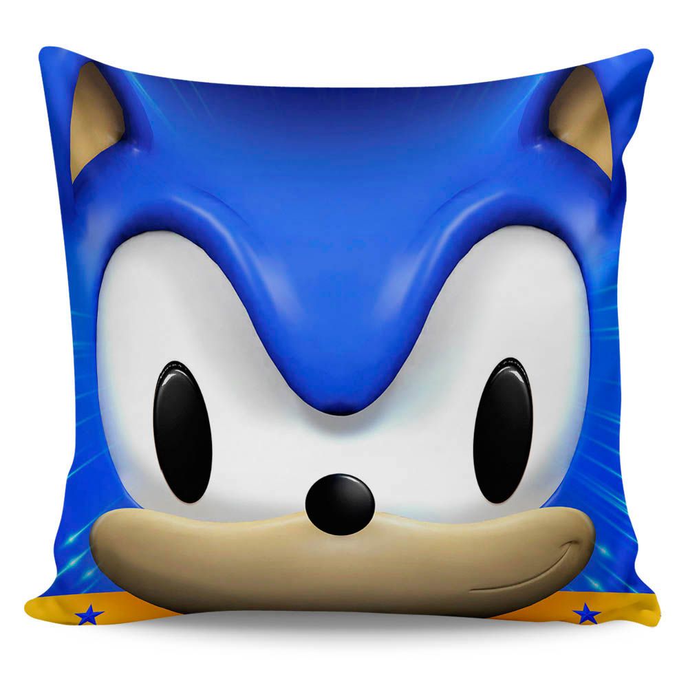 Almofada formato do personagem Sonic