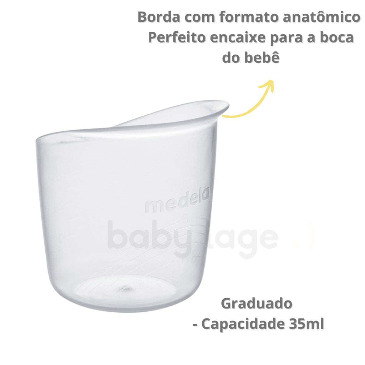 Copinho para amamentação Copo amamentar bebê (Baby Cup) Medela c/ 10 un ...