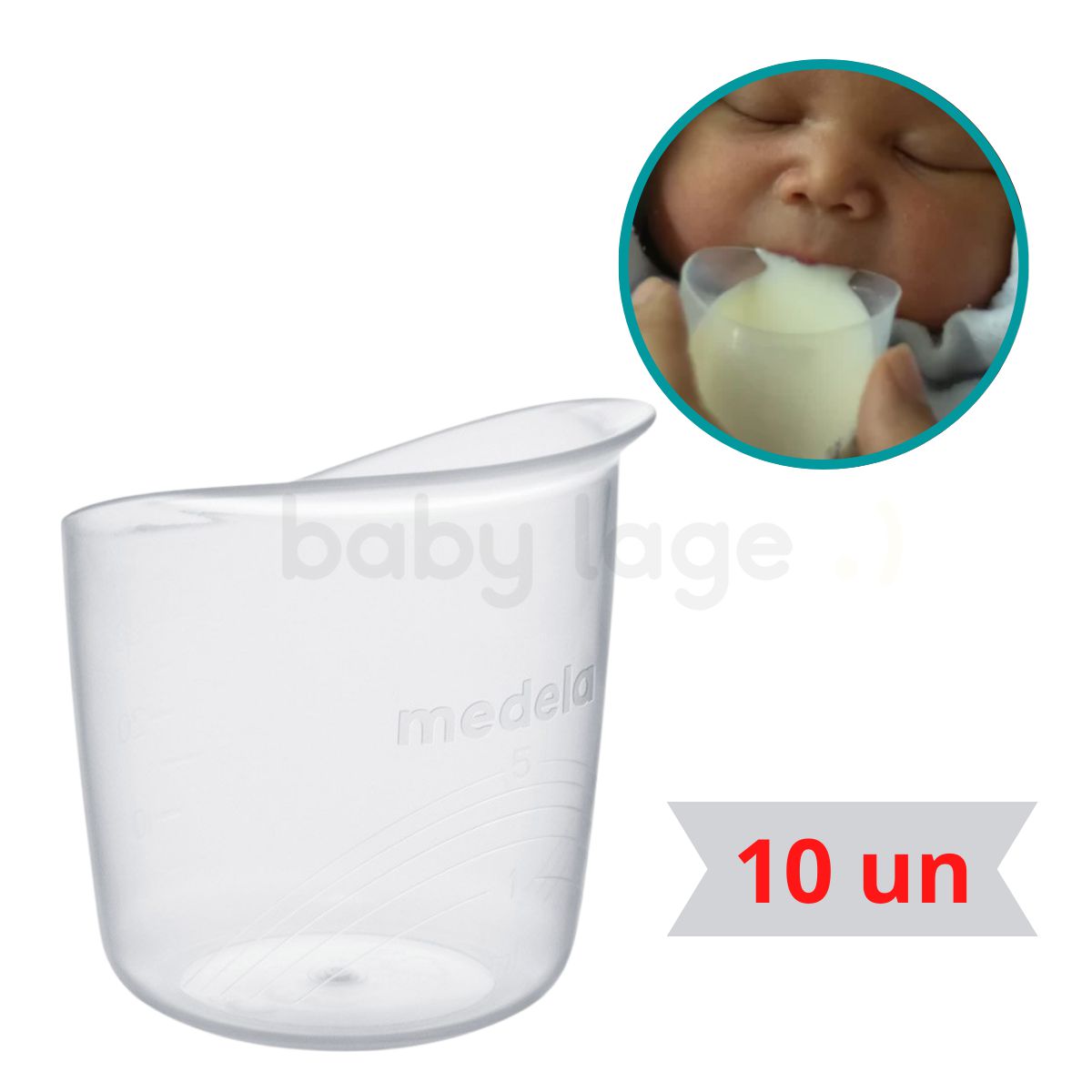 Copinho para amamentação Copo amamentar bebê (Baby Cup) Medela c/ 10 un ...