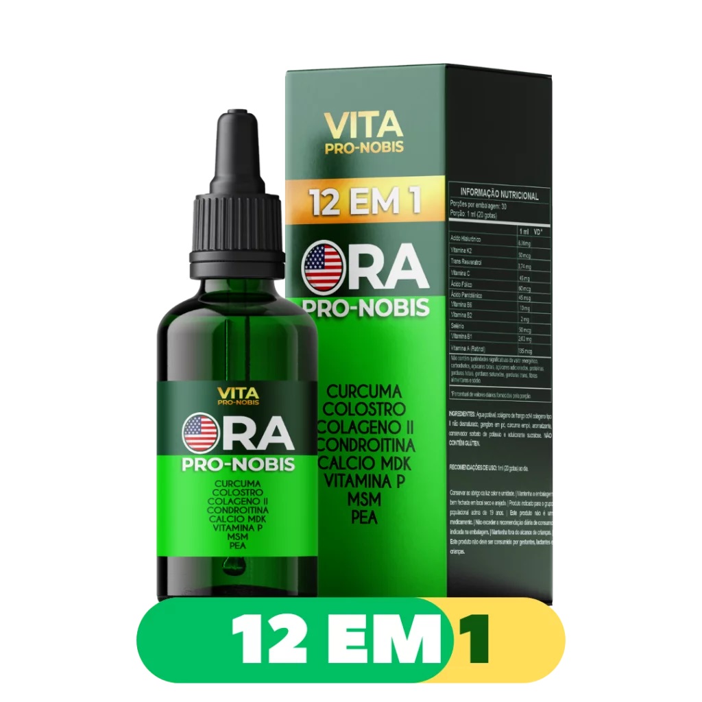Vita-Pro-Nóbis 30ml - Kit com 3 Frascos - Lider Pharma - Saúde e Bem Estar