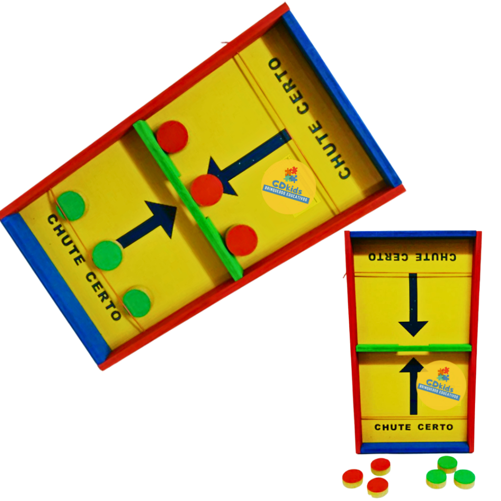 Kit Com 4 Jogos Divertidos Em Madeira Brinquedo Educativo