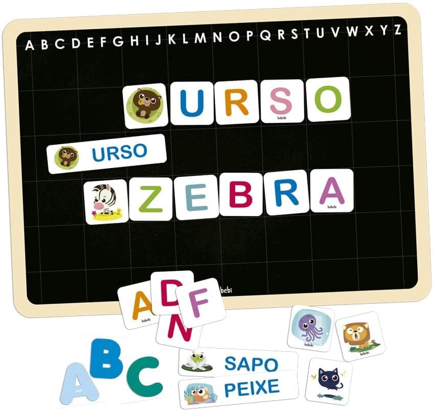 Quebra Cabeça Alfabeto Brinquedo Cobrinha Educativo em Madeira Alfabetização  Letras Brinquedo Pedagógico - GDkids Brinquedos Educativos e Pedagógicos