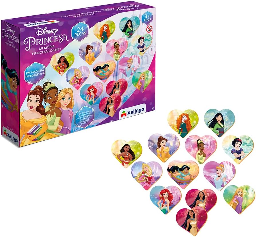 Jogo da Memória Princesas do Gelo - Educativos Brinquedos