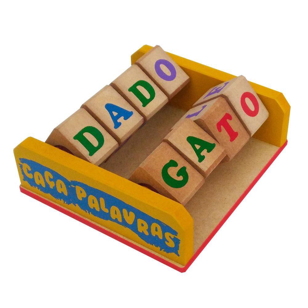 Brinquedo Pedagógico Madeira Abc Alfabeto Letras 72 Peças Jogo
