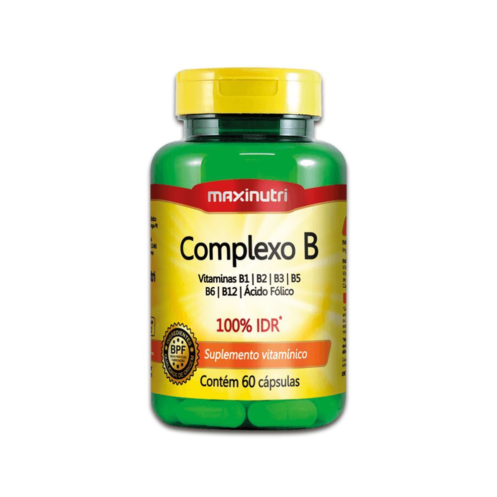 Complexo B 100% Idr 60 Cápsulas 470Mg Maxinutri - Fabricante Online ...