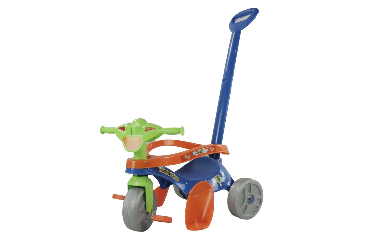 Motoca Triciclo Pedal e Passeio Adventure Azul (841) Brinquedos Bandeirante  - Lojas Ideal