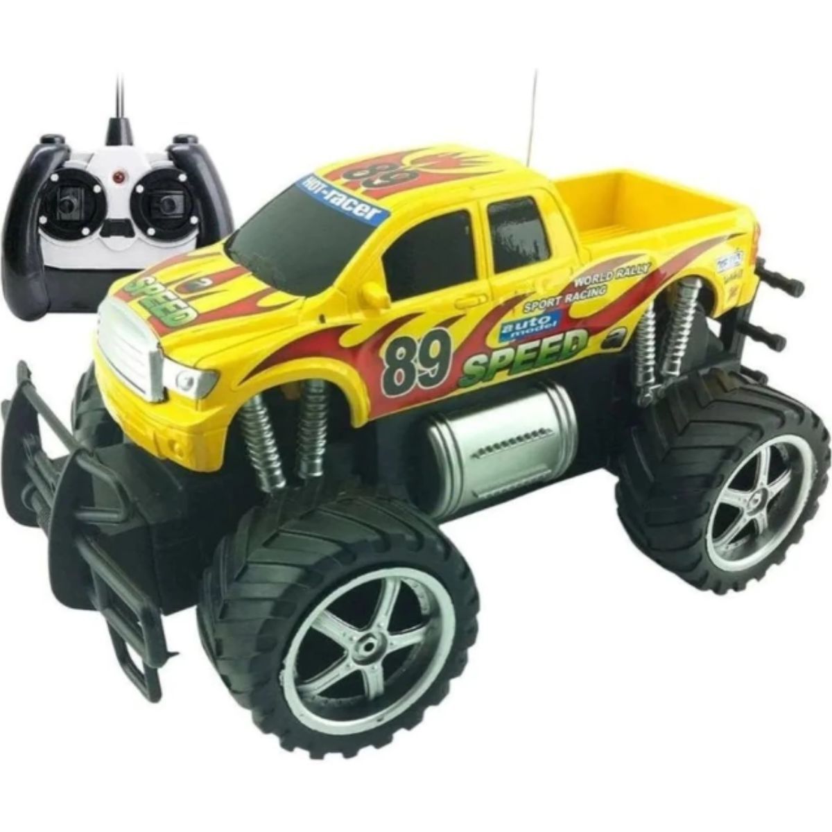 Carro Infantil De Controle Remoto Giant Four Wheeler Pickup Cor Azul