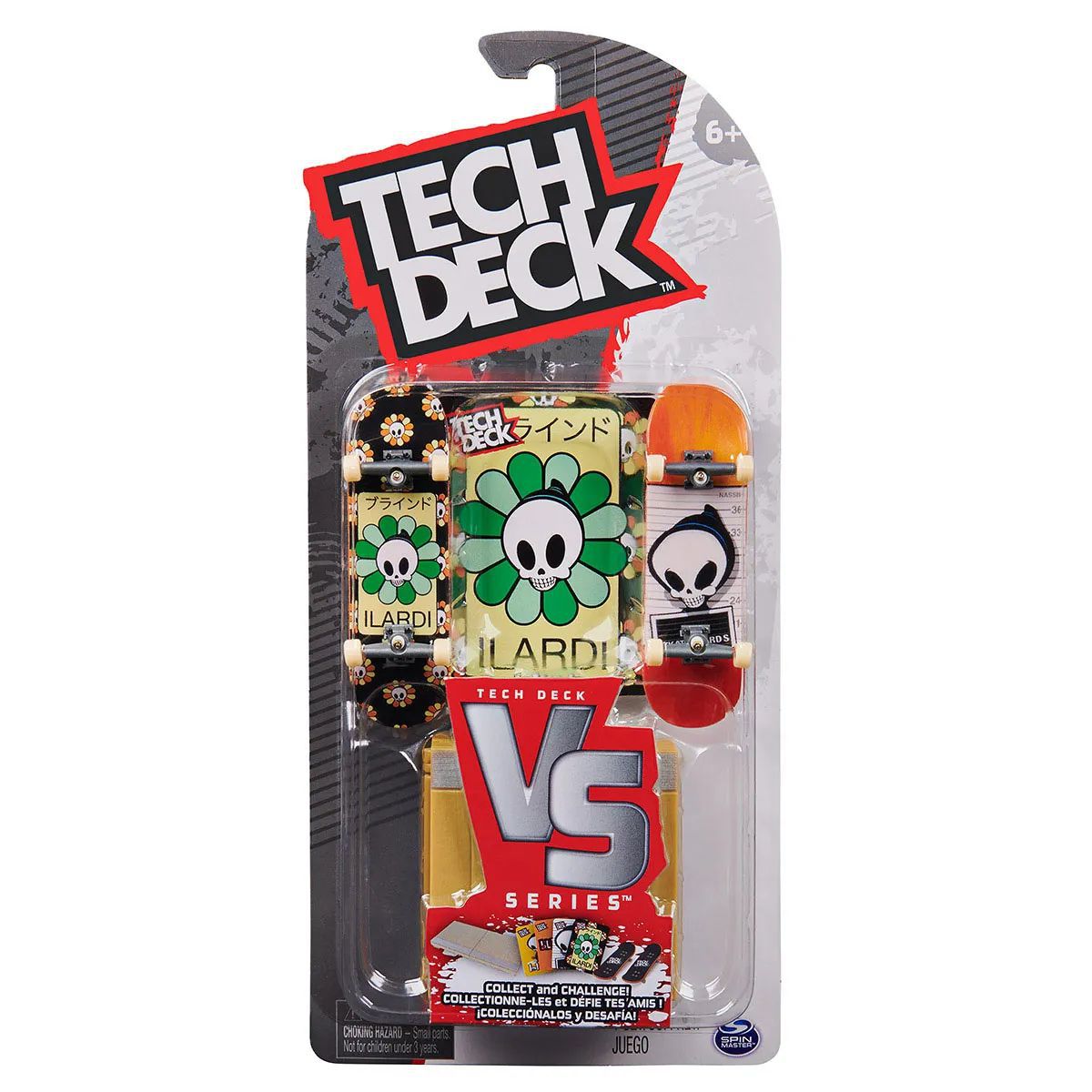 Skate de dedo Tech Deck Disorder 96mm Branco Preto