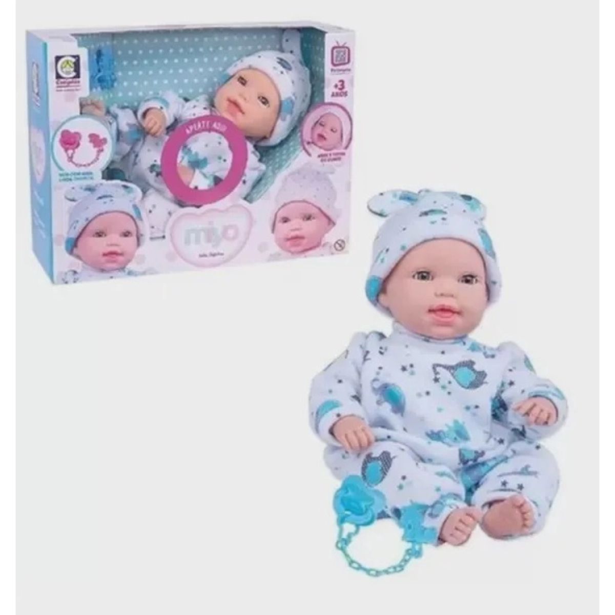 BONECA BEBE SONINHO REBORN COM TIARA 2652 COTIPLAS, boneca bebe reborn  cotiplas 