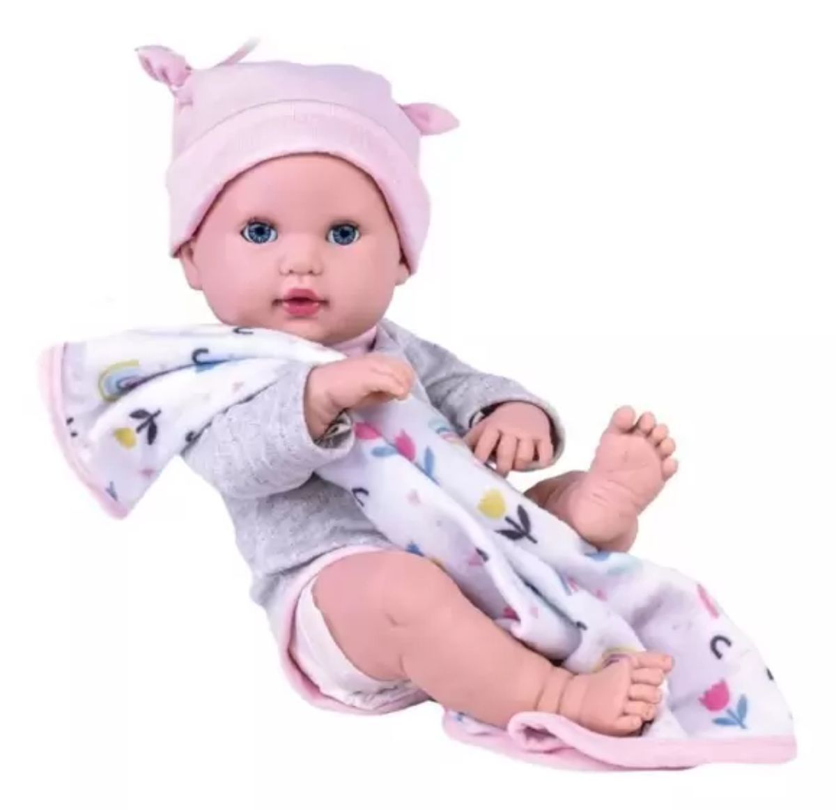 Boneca - Bebe Soninho Reborn Rosa - 2652 COTIPLAS