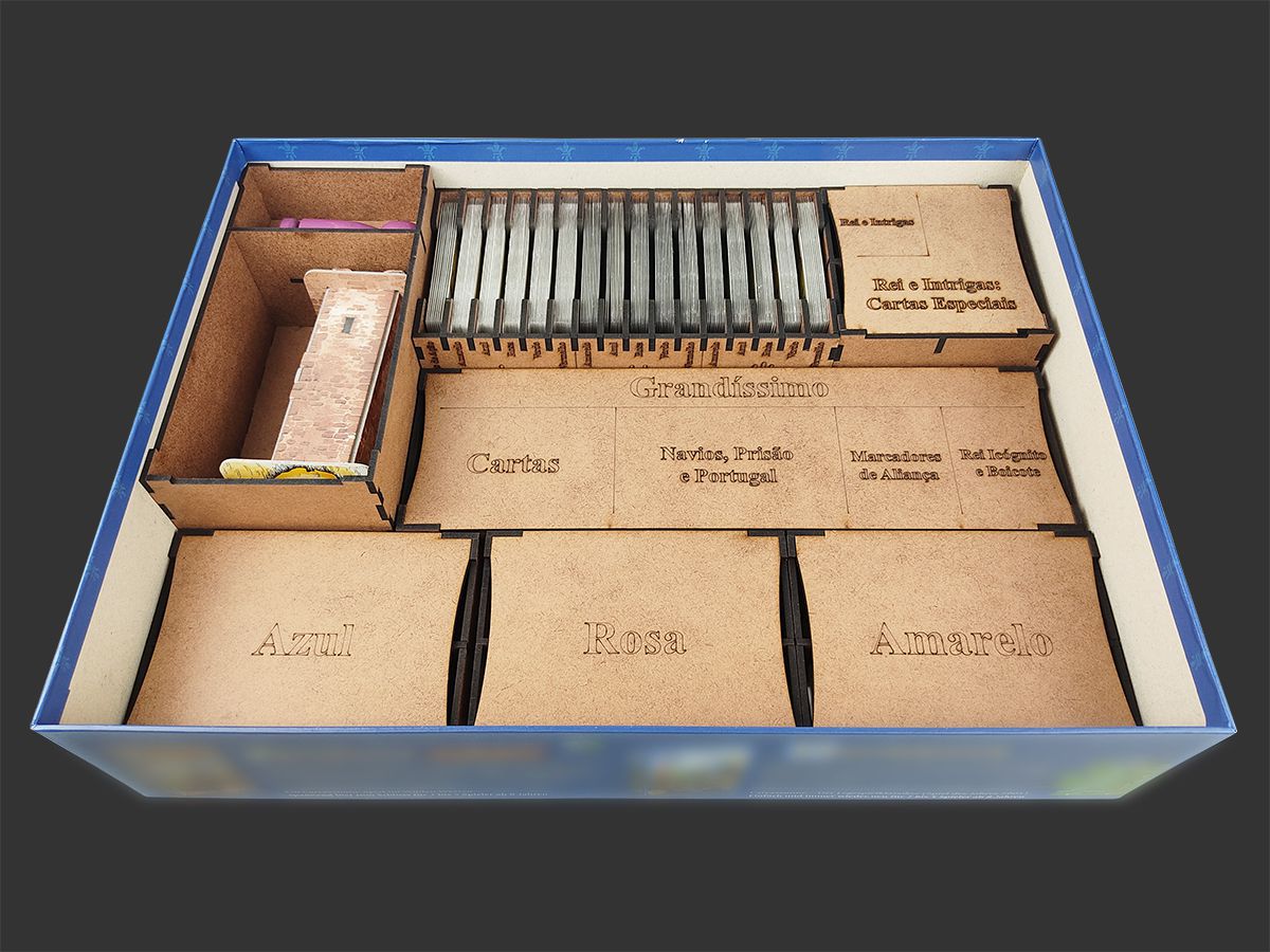 Organizador (INSERT MDF) para El Grande Big Box - Bucaneiros Jogos