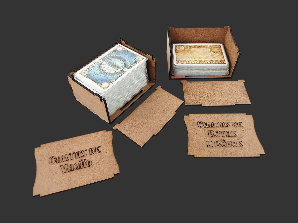 Organizador (INSERT MDF) para Ticket to Ride: Europa - Bucaneiros