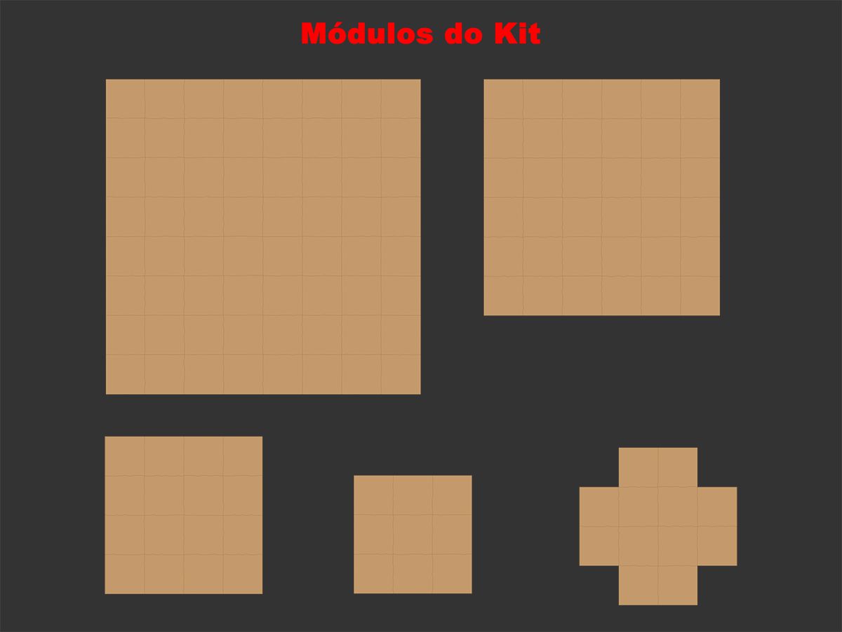 Kit Modular de Mapas - Grids RPG - Bucaneiros Jogos - Board Games ...