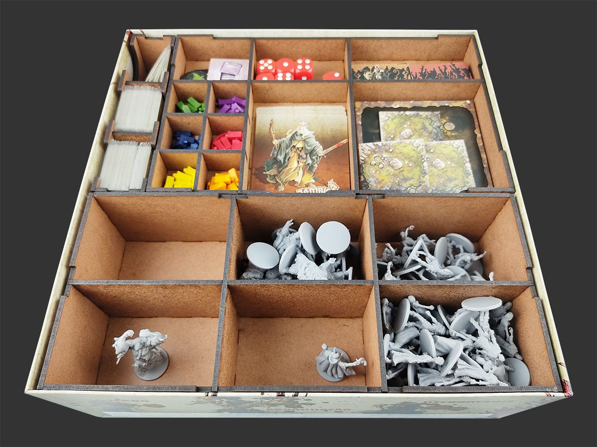 Organizador (INSERT MDF) para Zombicide Black Plague - Bucaneiros