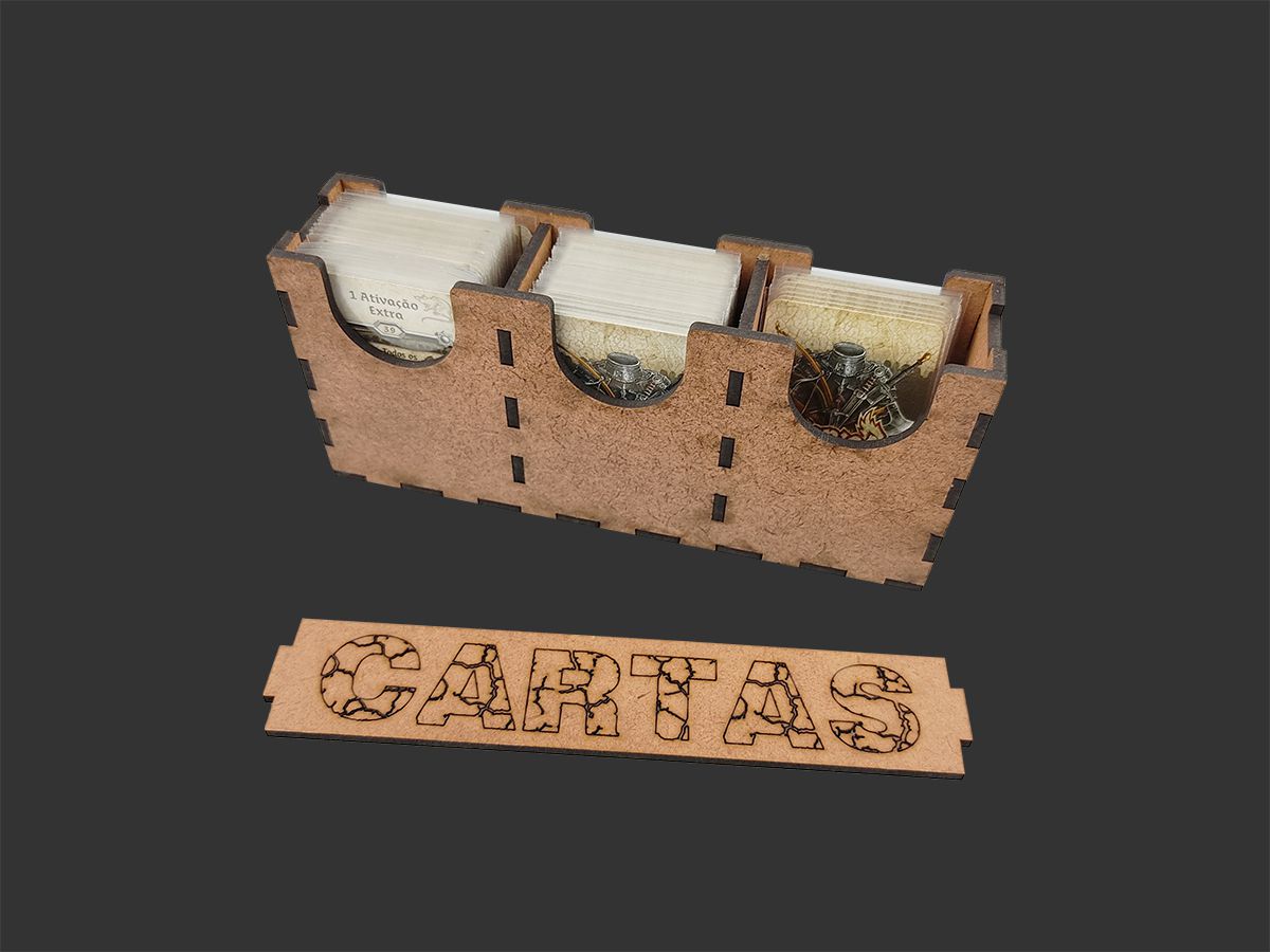 Organizador (INSERT MDF) para Zombicide Black Plague - Bucaneiros