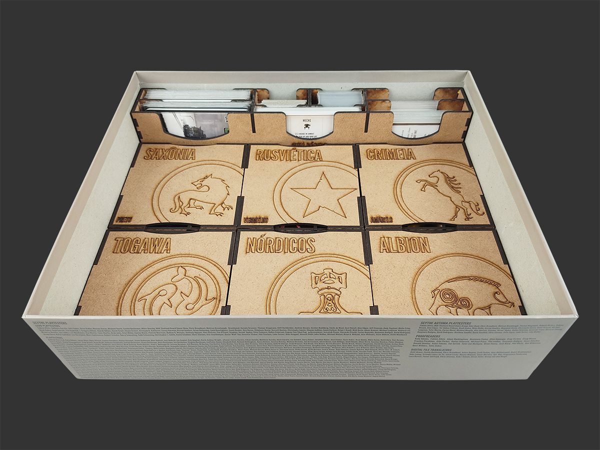 Organizador (INSERT MDF) para Scythe - Modelo 2 - Bucaneiros Jogos