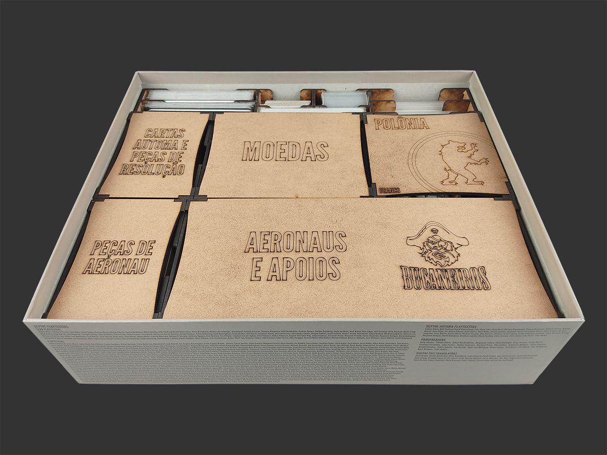 Organizador (INSERT MDF) para Scythe - Modelo 2 - Bucaneiros Jogos