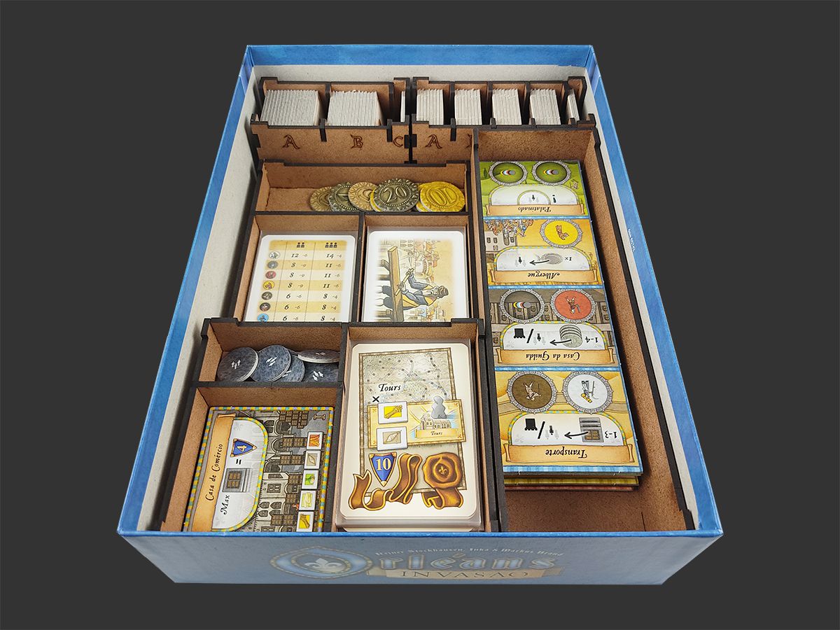 Organizador (INSERT MDF) para Orléans (Expansões) Bucaneiros Jogos