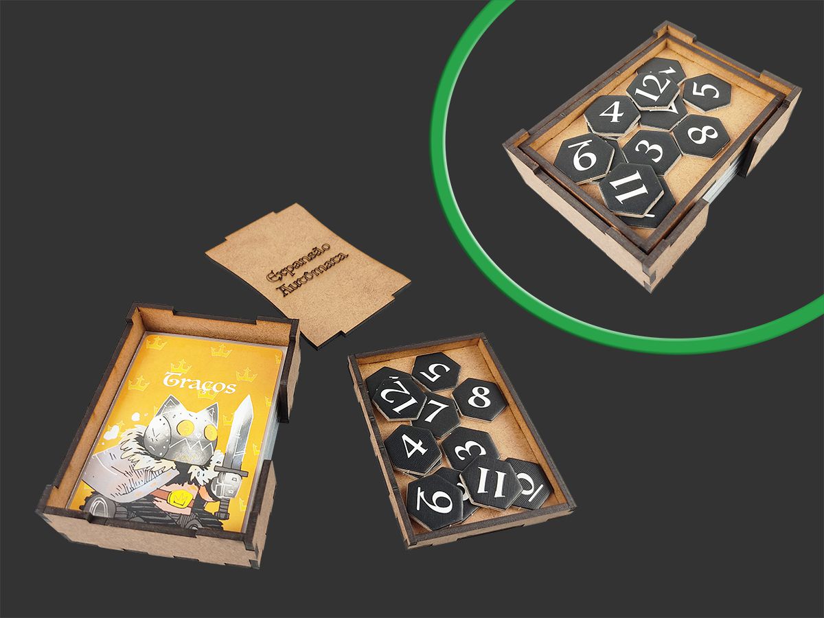 ボードゲーム・ジャンクション (Role&Roll EXTRA) Organizador (INSERT MDF) para Root (Expansões) - Bucaneiros Jogos