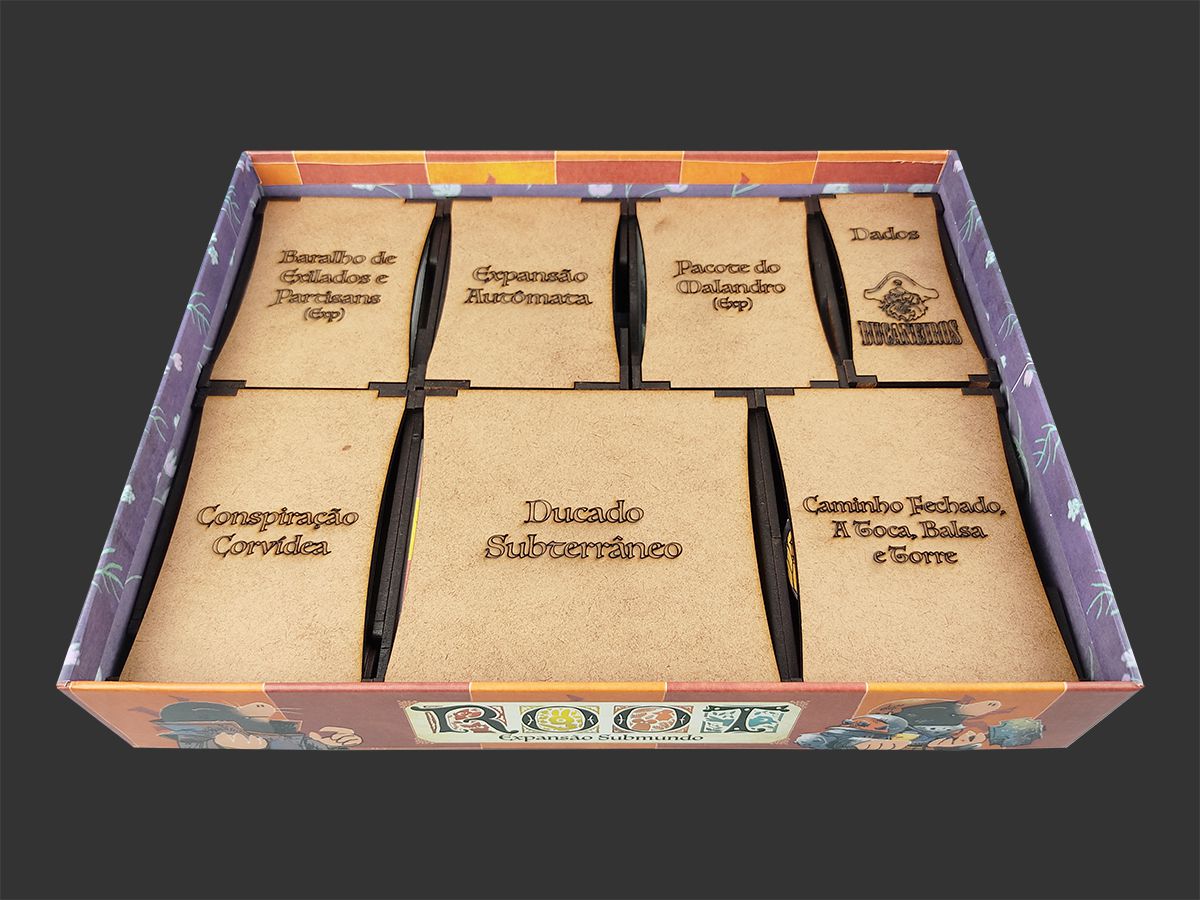 Organizador (INSERT MDF) para Root (Expansões) - Bucaneiros Jogos