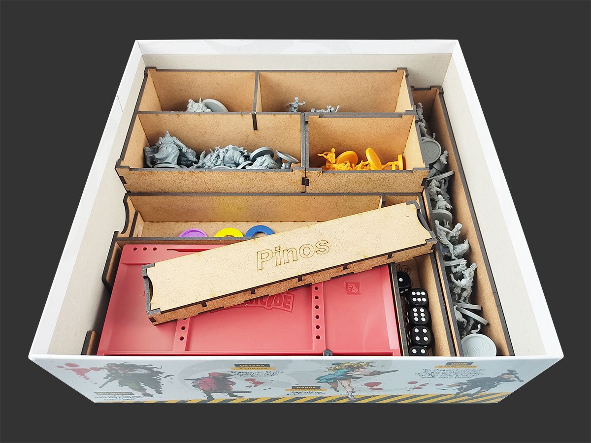 Organizador (INSERT MDF) para Zombicide 2ª Edição - Bucaneiros