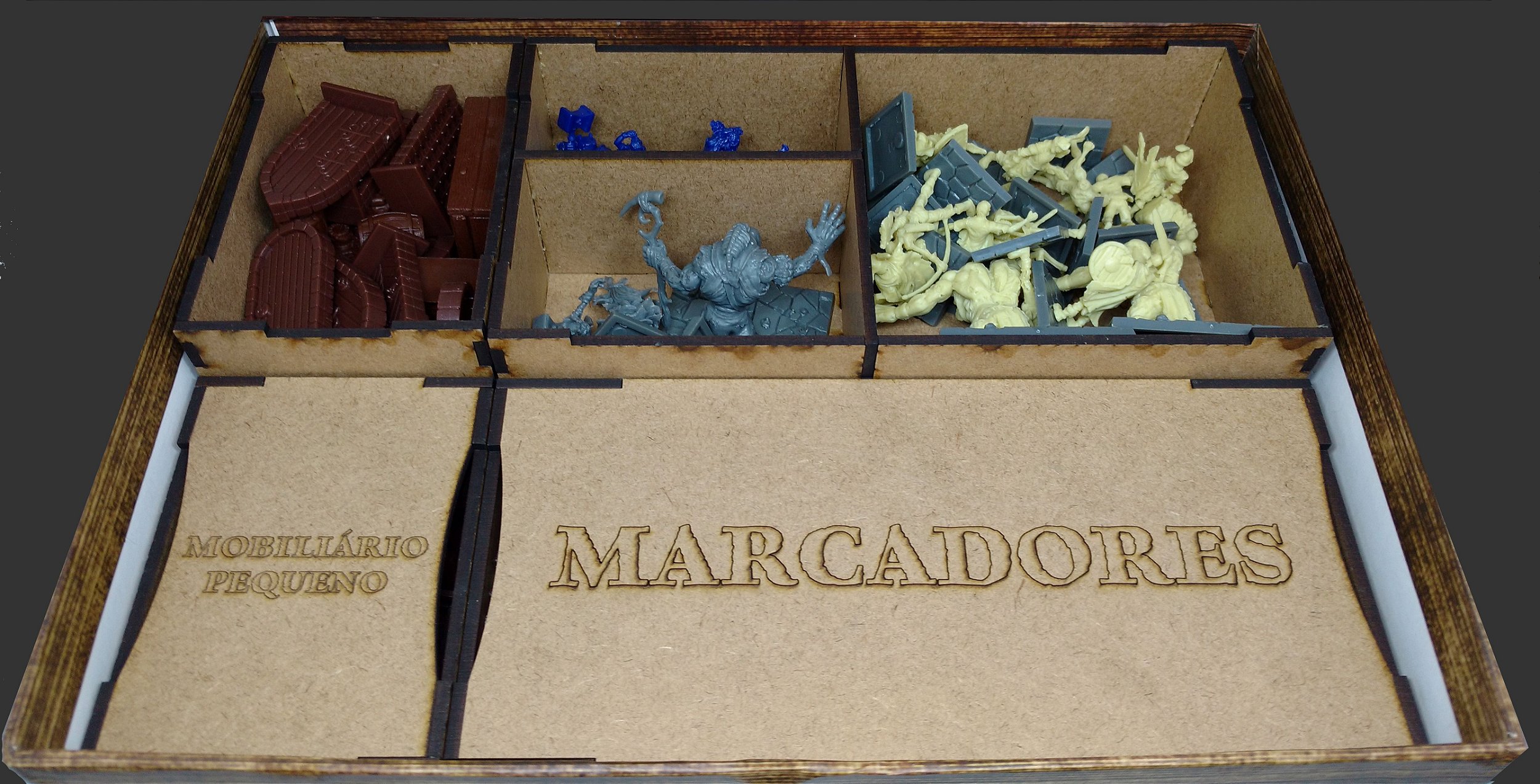 Organizador (INSERT MDF) para Dungeon Saga - Bucaneiros Jogos