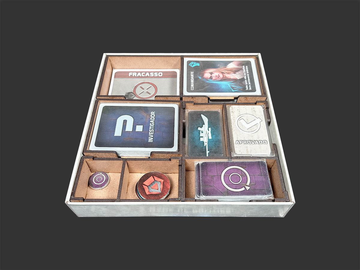 Organizador (INSERT MDF) para The Resistance - Bucaneiros Jogos