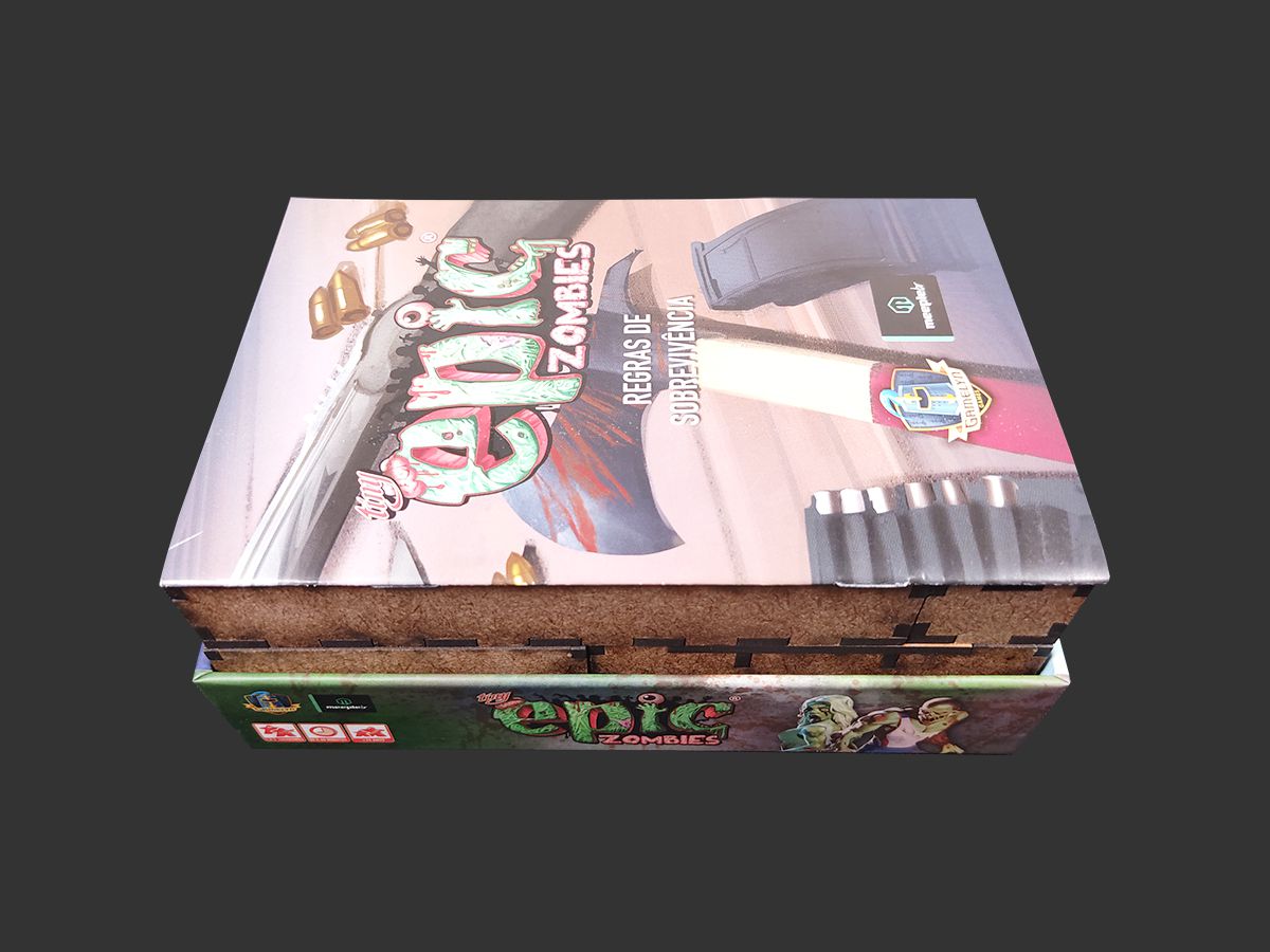 Organizador (INSERT MDF) para Tiny Epic Zombies + Board Band
