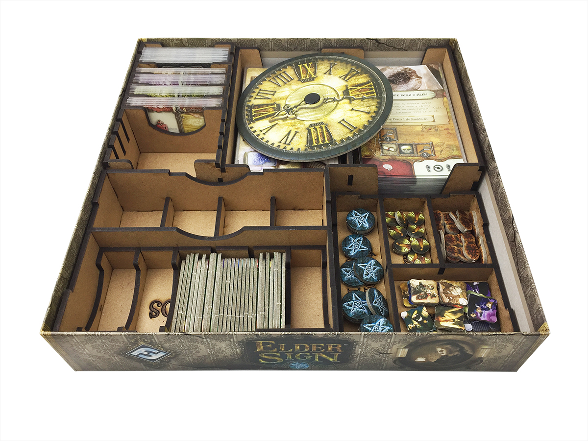 Organizador (INSERT MDF) para Elder Sign - Bucaneiros Jogos
