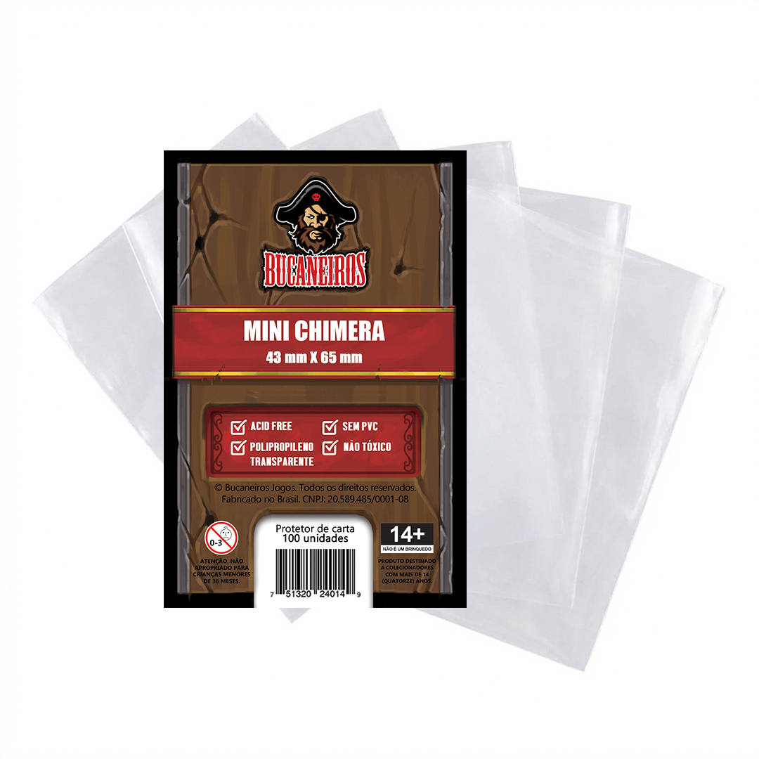 SLEEVE MINI CHIMERA (43 X 65) - Bucaneiros - Bucaneiros Jogos