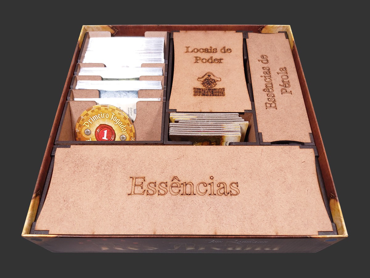 Organizador (INSERT MDF) para Res Arcana - Modelo 2 - Bucaneiros