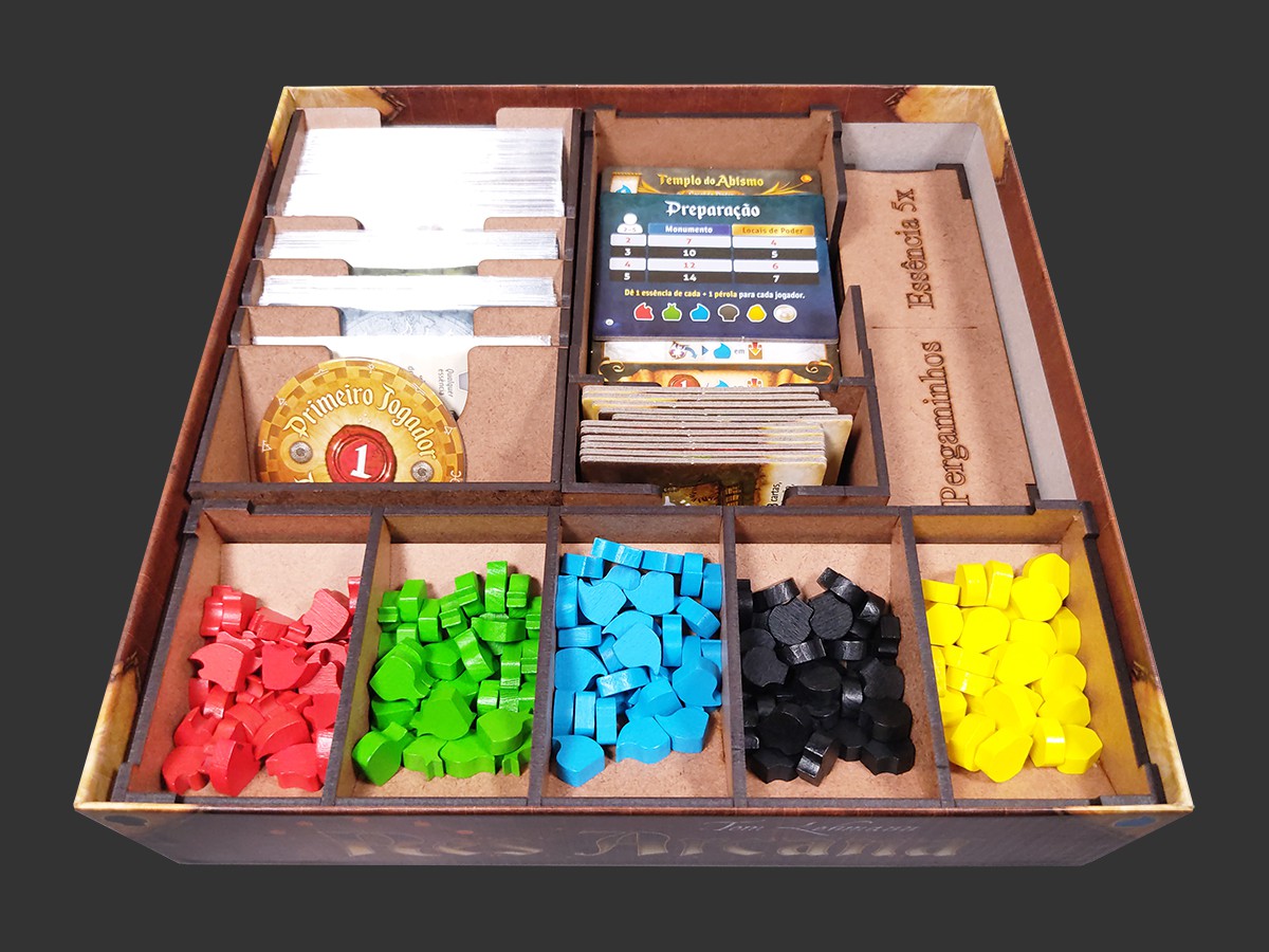 Organizador (INSERT MDF) para Res Arcana - Modelo 2 - Bucaneiros