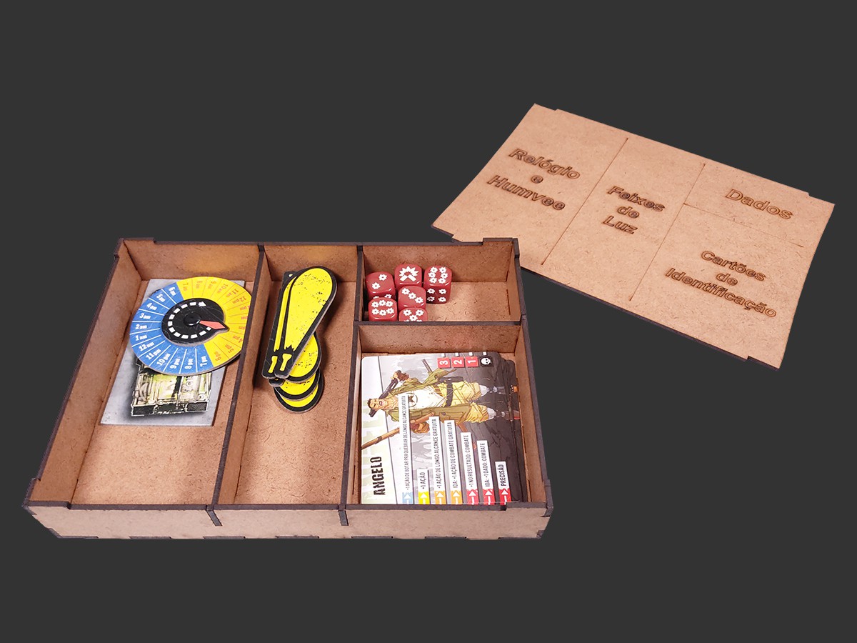 Organizador (INSERT MDF) para Zombicide (2ª Edição) - Washington