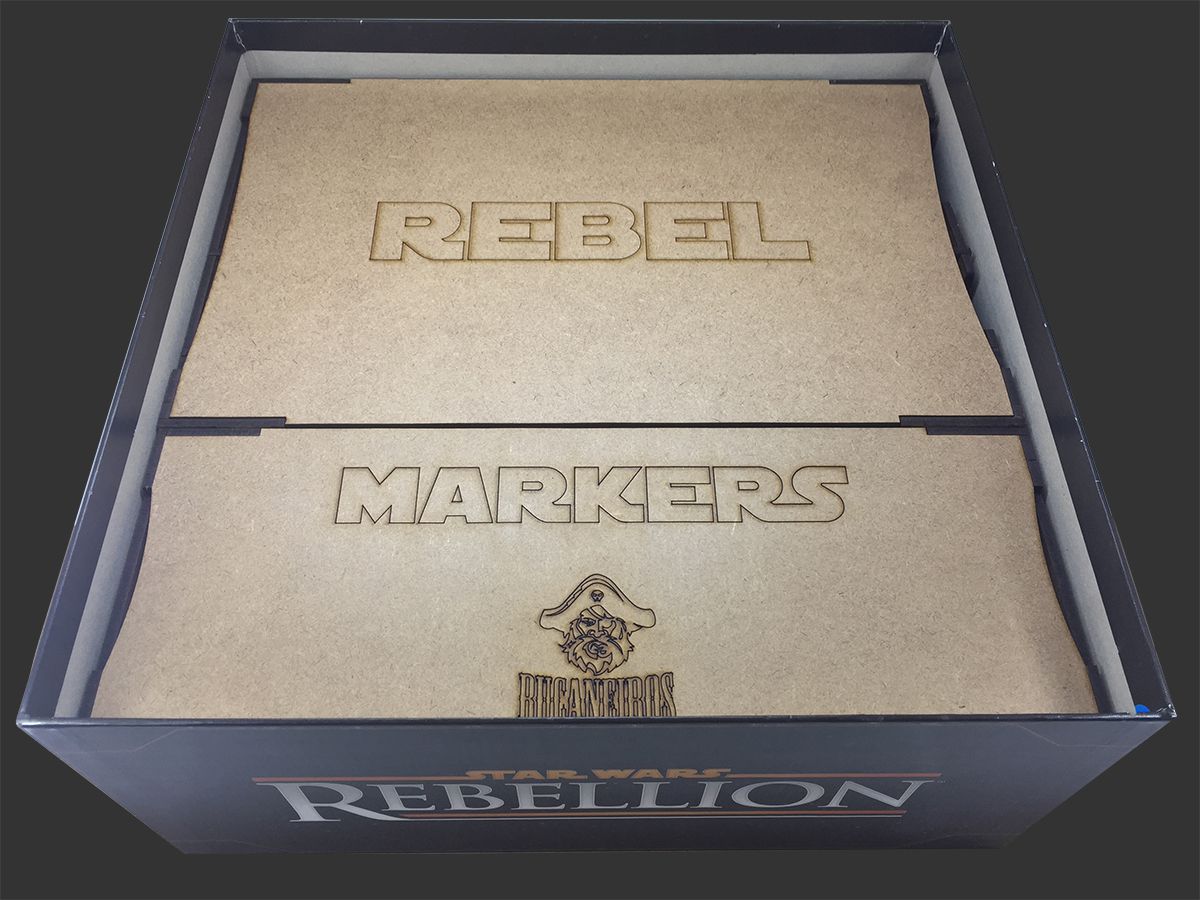Organizador (INSERT MDF) para Star Wars Rebellion (Modelo 1