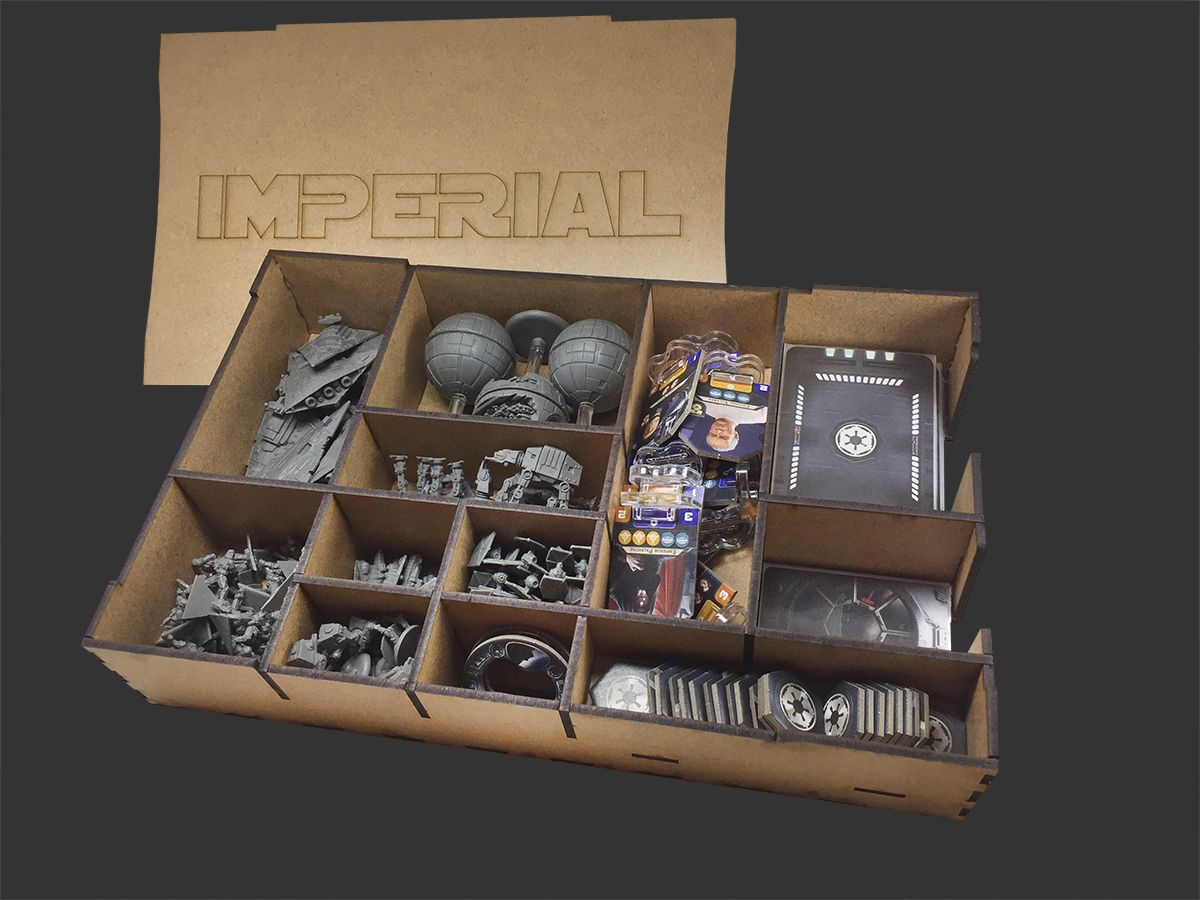 小物 my_last_rebellion Organizador (INSERT MDF) para Star Wars Rebellion (Modelo 1