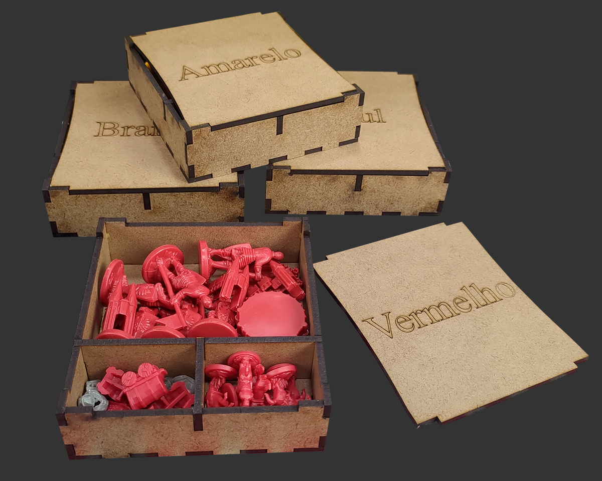 Organizador (INSERT MDF) para Catan: Mercadores e Bárbaros