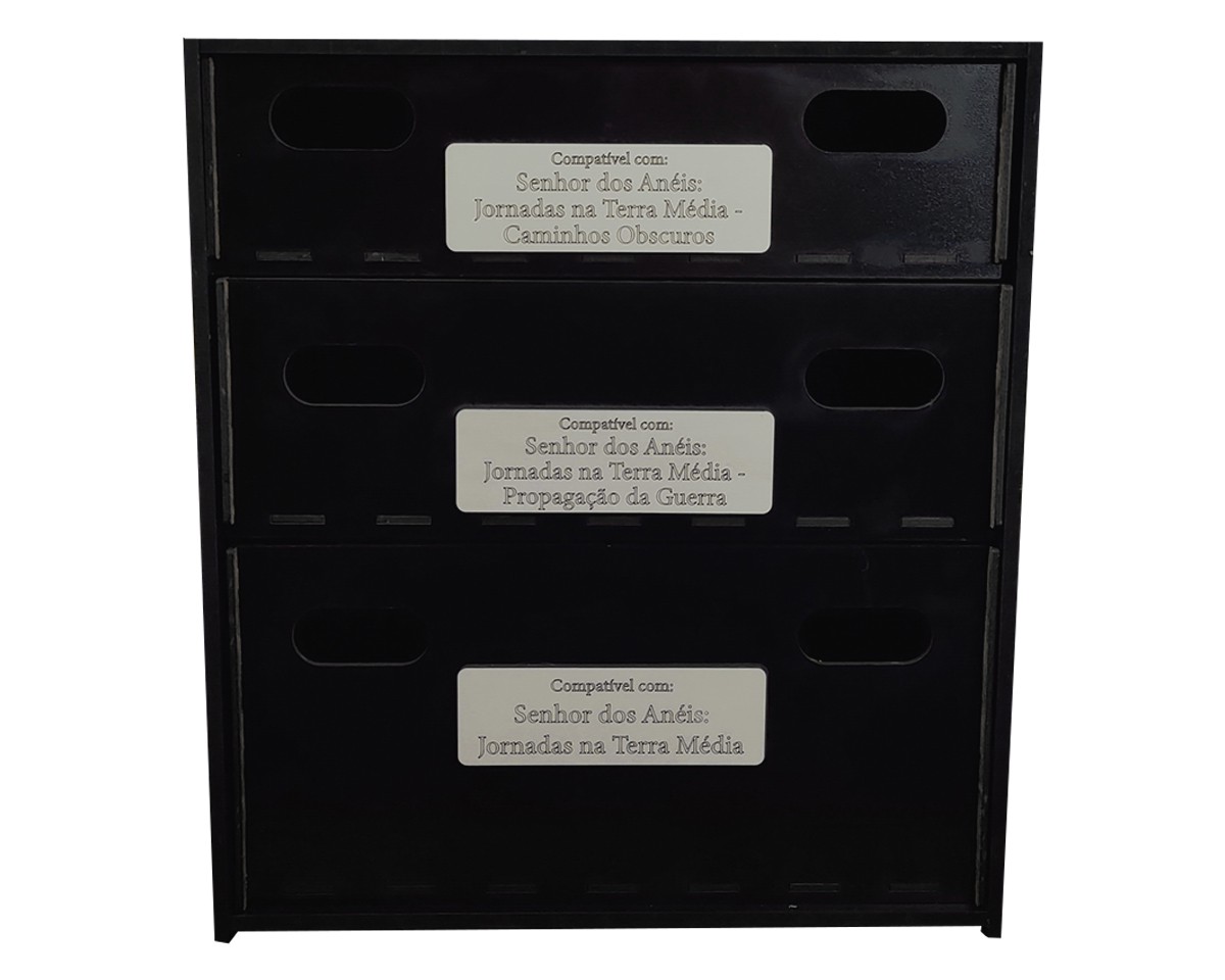 Caixa Organizadora BLACK PREMIUM com Gavetas para O Senhor dos