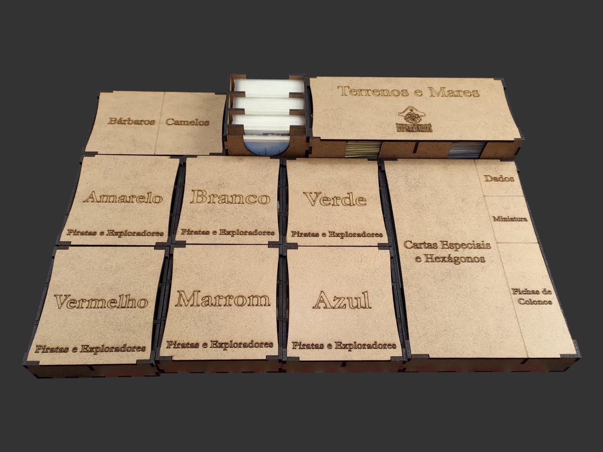 トライアングルプラネット　カードコンプセット Upgrade Kit para Catan Plus - Bucaneiros Jogos - Board Games