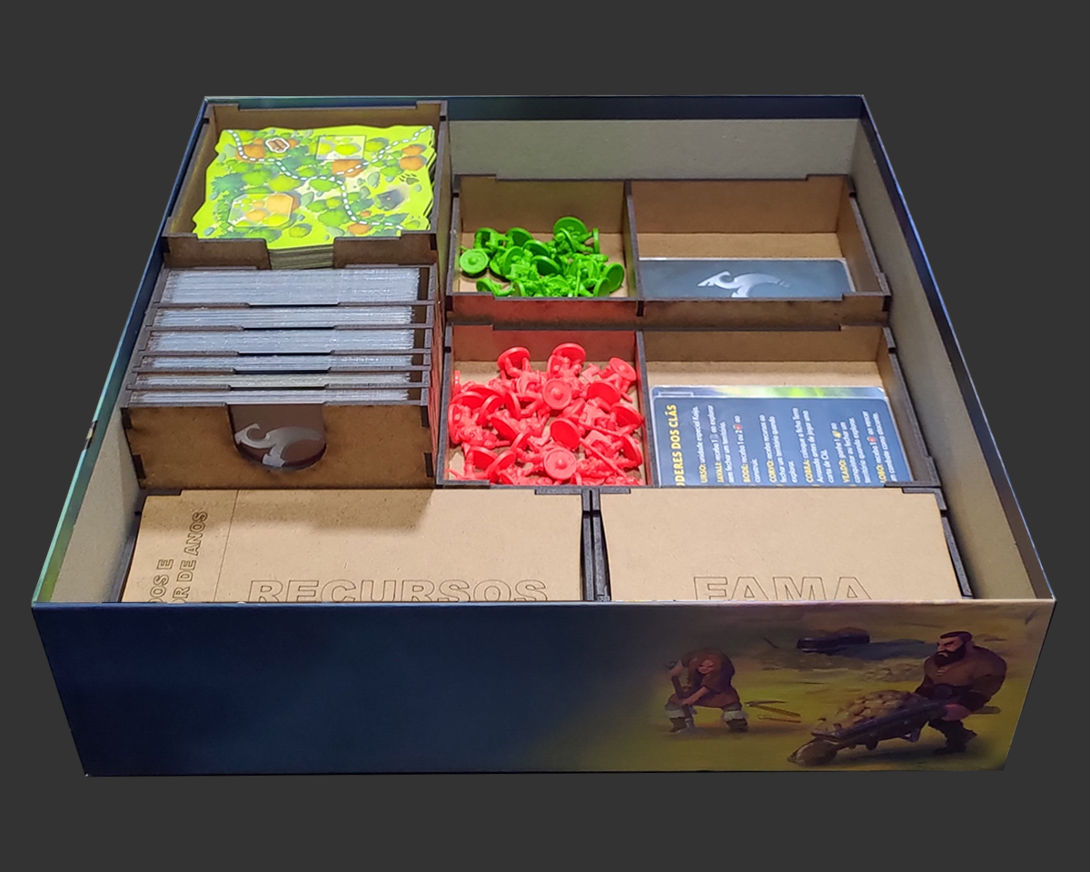 Organizador (INSERT MDF) para Northgard: Terras Desconhecidas