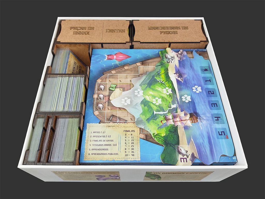 Jogo de Tabuleiro Ilha do Tesouro com Cartas e Acessórios