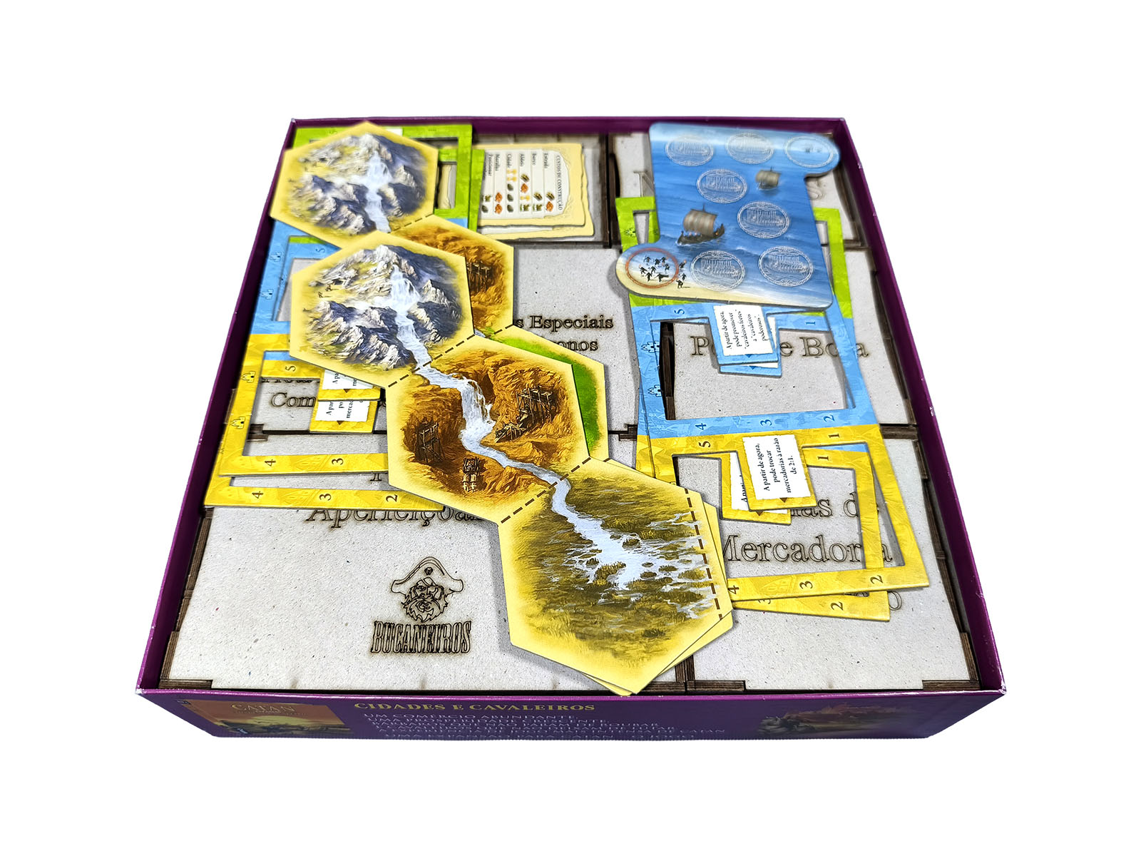 Organizador (SOFT INSERT PARANÁ) para Catan: Mercadores e Bárbaros