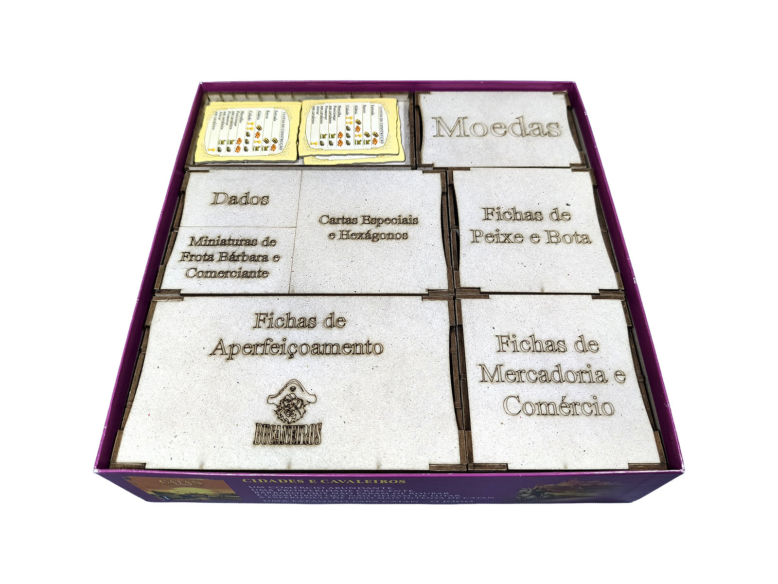 Organizador (SOFT INSERT PARANÁ) para Catan: Mercadores e Bárbaros