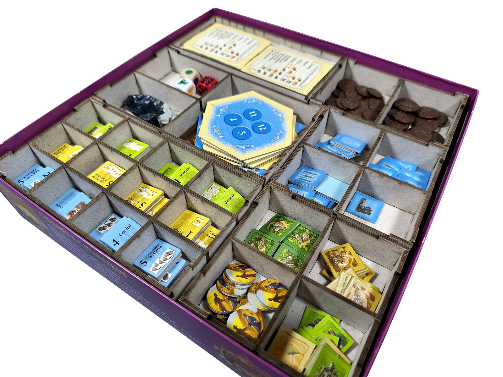 Organizador (SOFT INSERT PARANÁ) para Catan: Mercadores e Bárbaros