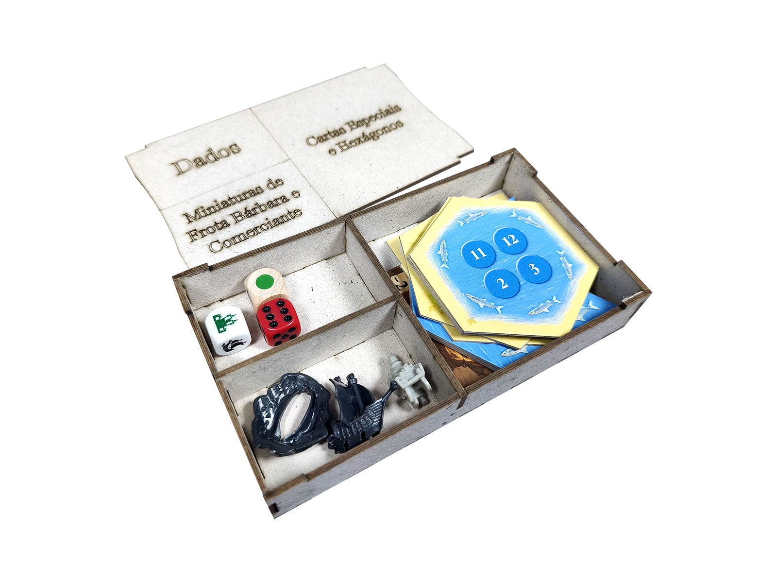 Organizador (SOFT INSERT PARANÁ) para Catan: Mercadores e Bárbaros