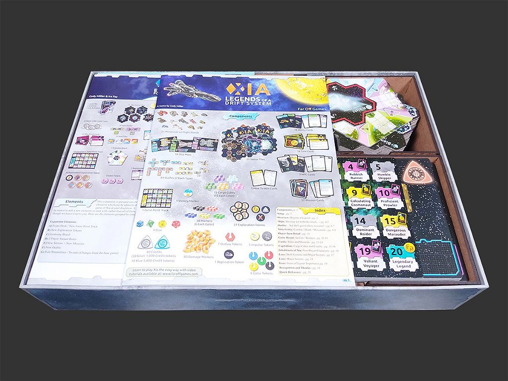 Folded Space Insert Für Xia: Legends Of A Drift System – Organizer Für Brettspiel-Komponenten