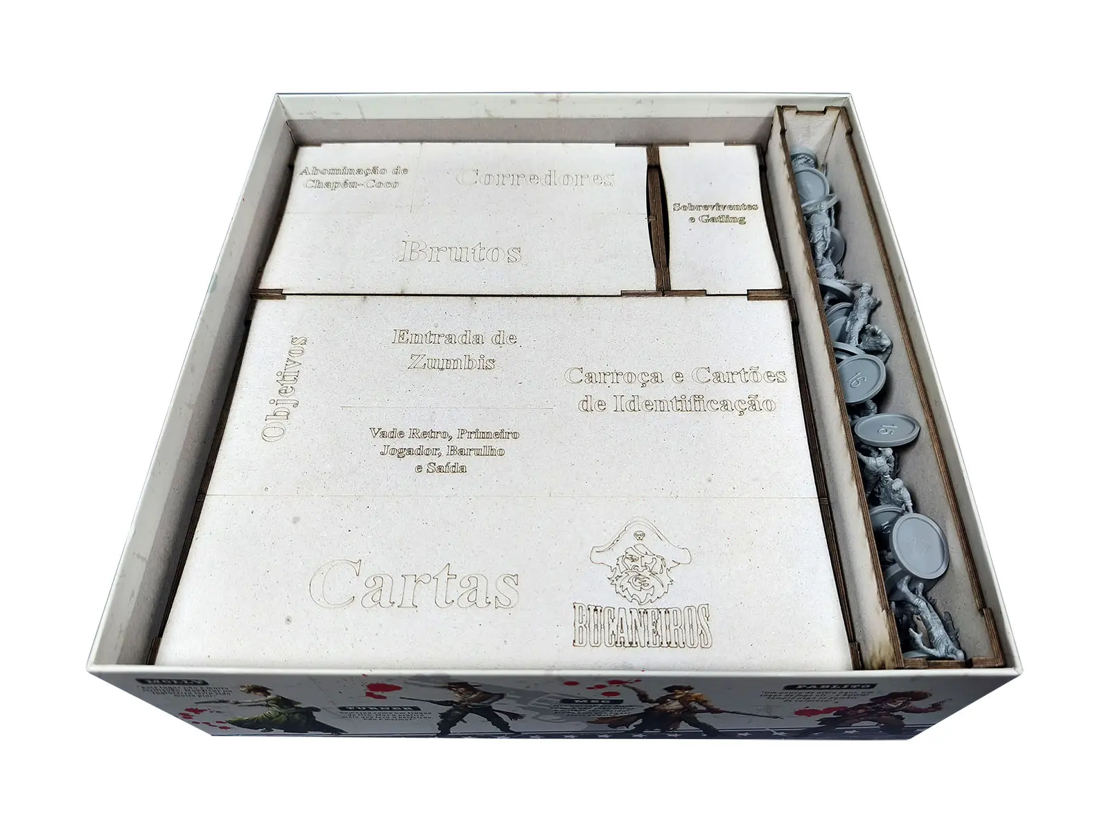 Organizador (SOFT INSERT PARANÁ) para Zombicide: Undead or Alive